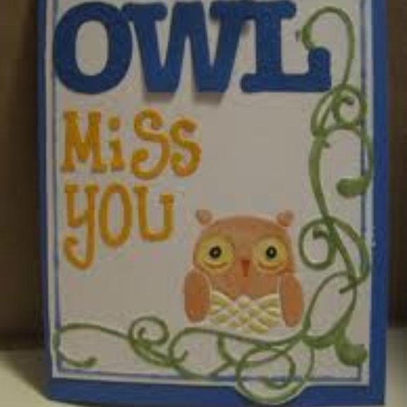 Cuttlebug A2 embossing folder - OWL FLOURISH - Picture 8 of 11